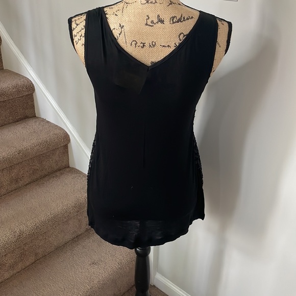 Banana republic sequin black tank. Small - Picture 5 of 6